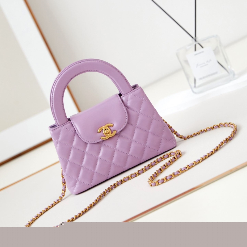 Ch*el top handle bags